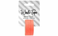 Washi Tape 8 & 15mm x 3m Glitter Coral