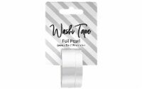 Washi Tape 8 & 15mm x 5m Foil Pearl