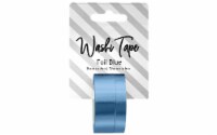 Washi Tape 8 & 15mm x 5m Foil Blue
