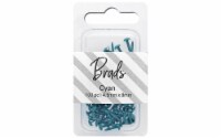 Brads 4.5mm x 8mm 100pc Solid Cyan
