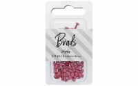 Brads 4.5mm x 8mm 100pc Solid Pink