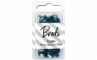 Brads 8mm x 15mm 50pc Solid Cyan
