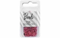 Brads 8mm x 15mm 50pc Solid Pink