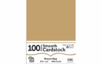 Cdstk Smooth 8.5x11 65lb 100pc Pk Brown Bag