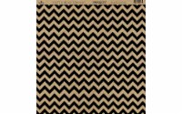 PaperCafe Cdstk 12x12 15pc Kraft Black Chevron