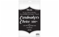 Paper Accents Cardmakers Choice Card & Envelope Pack - White