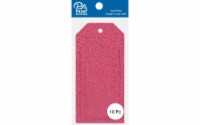 Craft Tags Astd Size 10pc Glitter Rose