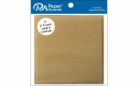 Card & Env 6x6 5pc Brown Bag