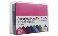 Card & Env 4.25x5.5 36pc Dots Assorted Perspective: Main
