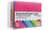 Paper Accents Assorted Bright Card & Envelope Sets - 40 Pack
