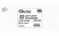 Envelope #10 Letter 20pc White Linen