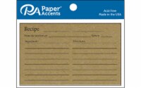Recipe Card 4x6 Brown Bag 25pc