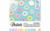 Cardstock Pad 12x12 48pc Pastel Assortment