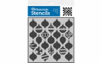 PA Ess Stencil 6x6 Christmas Ornaments