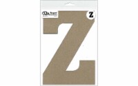 Chipboard Letter 8  Z 1pc Natural