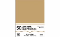 Cdstk Smooth 8.5x11 65lb 50pc Pk Brown Bag