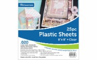 Plastic Sheet 8x8 .020  25pcPkClear