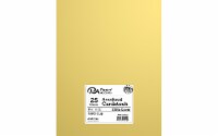 Cdstk Anodized 8.5x11 133lb 25pc Pk Gold Cup