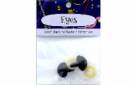 PA Ess Solid Eyes w/Washer 18mm 2pc Black