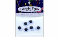 PA Ess Flat Back Eyes Oval 15mm 6pc Black