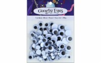 PA Ess Flat Back Eyes Round Astd 200pc Black