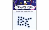 PA Ess Flat Back Eyes Round 7mm 20pc Black