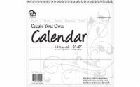 CYO Calendar 8x8 14 Month Blank White