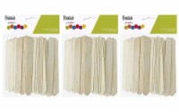 EBL Wood Craft Sticks Jumbo .75x6 3 packs of 75pc