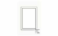 ADF Mat Dbl 5x7/3.5x5 BlkCore White/White