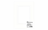 ADF Mat Dbl 5x7/3.5x5 WhtCore SoftWhite/SoftWhite