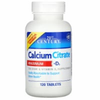 21st Century Calcium Citrate + D3 Maximum 120 Tabs
