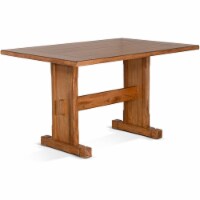 Sunny Designs Sedona 50  Farmhouse Mindi Wood Nook Table in Rustic Oak