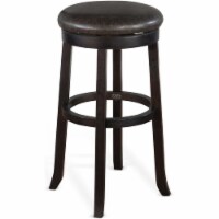 Sunny Designs 30  Mahogany Wood Backless Swivel Stool in Black Walnut