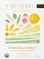 Rishi Tea Chamomile Medley Organic Botanical Blend Tea Sachets