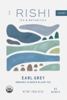 Rishi Tea Organic Earl Grey Black Tea Sachets Perspective: Main