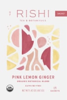 Rishi Tea Pink Lemon Ginger Sachets Perspective: Main