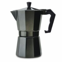 Primula® Aluminum 6-Cup PEBK-3306 Stovetop Espresso Maker in Black Perspective: Main