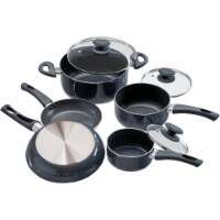 Ecolution Elements Black Non-Stick Aluminum Cookware Set (8-Piece) EEGY-1208
