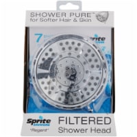 Sprite Regent 7-Spray 1.75 GPM Filtered Fixed Shower Head, Chrome AGE-CM-R