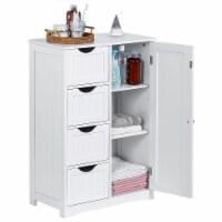 SUGIFT 4 Drawer Freestanding Bathroom Floor Cabinet