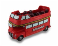 British Style Red Double Decker Bus Coin Bank Car Piggy Bank
