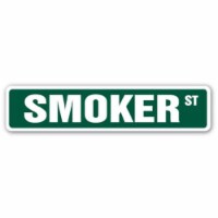 SignMission  Smoker Aluminum Street Sign for Cooker BBQ Bar-B-Que Grill Grilling