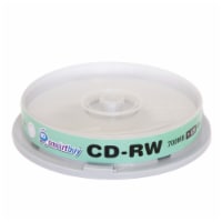 10 Pack Smartbuy CD-RW 1-12X 700MB/80Min High Speed Logo Rewritable Blank Data Media Disc