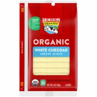 Horizon Organic White Cheddar Cheese Slices Perspective: Main