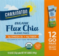 Carrington Farms  Organic Flax Chia Paks Gluten Free 12 Count