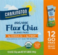 Carrington Farms  Organic Flax Chia Paks Gluten Free 12 Count