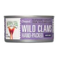 Natural Sea Wild Atlantic Surf Clams, Chopped - Case of 12 - 6.5 oz.