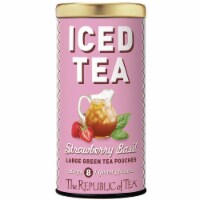 The Republic of Tea Strawberry Basil Green Tea, 8 Large Tea Bags Perspective: Main