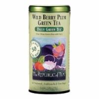 The Republic of Tea® Wild Berry Plum Green Tea Bags Perspective: Main