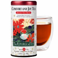 The Republic of Tea Comfort and Joy Tea, Caffeinated Holiday Spice Blend, 50 Tea Bags